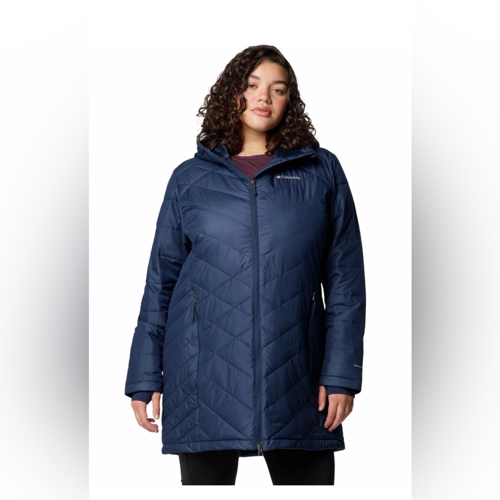 Plus Size Columbia Heavenly Long Hooded Jacket